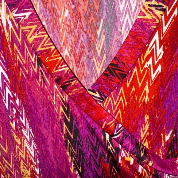 Olivia Matthews Chevron Print Maxi Dress – Size PXL - Picture 7 of 9